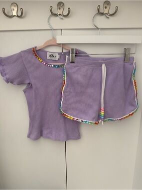 Lola + The Boys Candy Gem Bead Ruffle Set 6